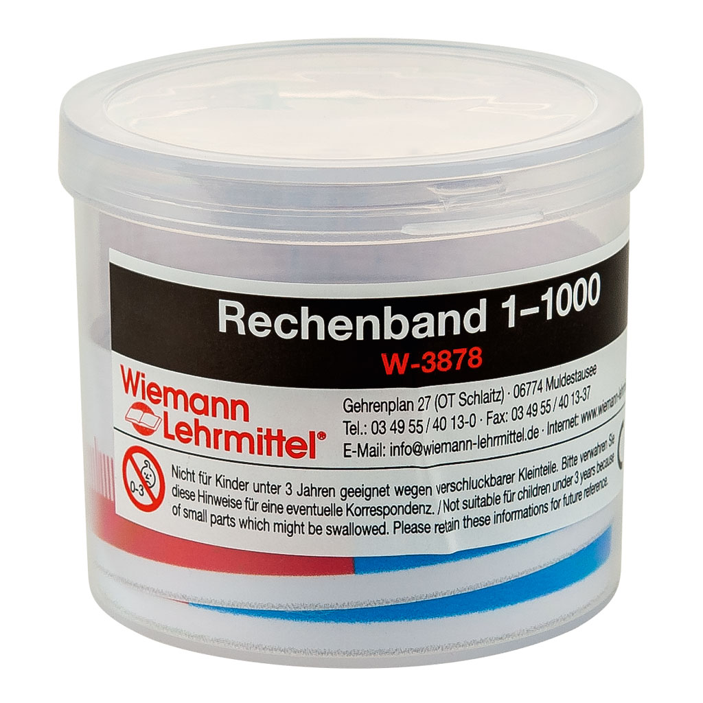 Schülerrechenband 1 bis 1.000 Schülerrechenband 1 bis 1.000