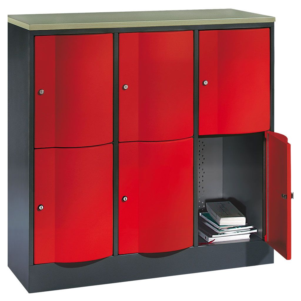 Großraum-Schließfachschrank, 3-reihig Großraum-Schließfachschrank, 3-reihig