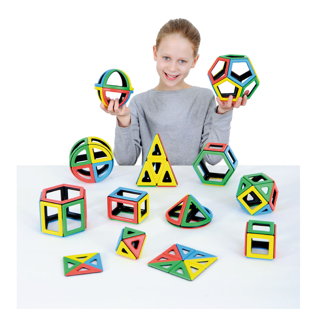 Magnetic Polydron 3D-Geometriebauteile Mathe-Set