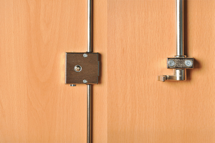 Verriegelung bei Modulus Schränken