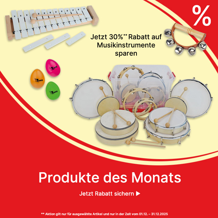 Banner für Produkte des Monats Dezember 2025 Musikinstrumente