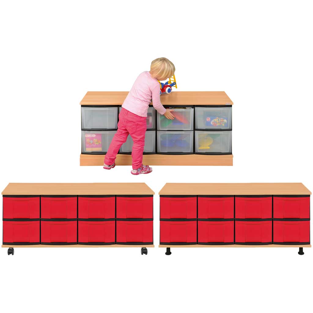 Modulus® KIDS Regal, fahrbar oder feststehend