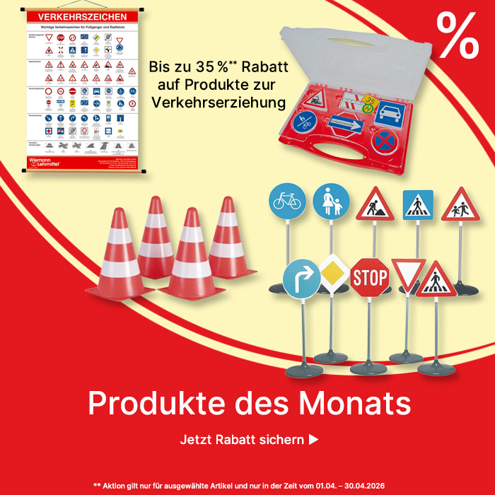 Banner für Produkte des Monats April 2026 Verkehrserziehung