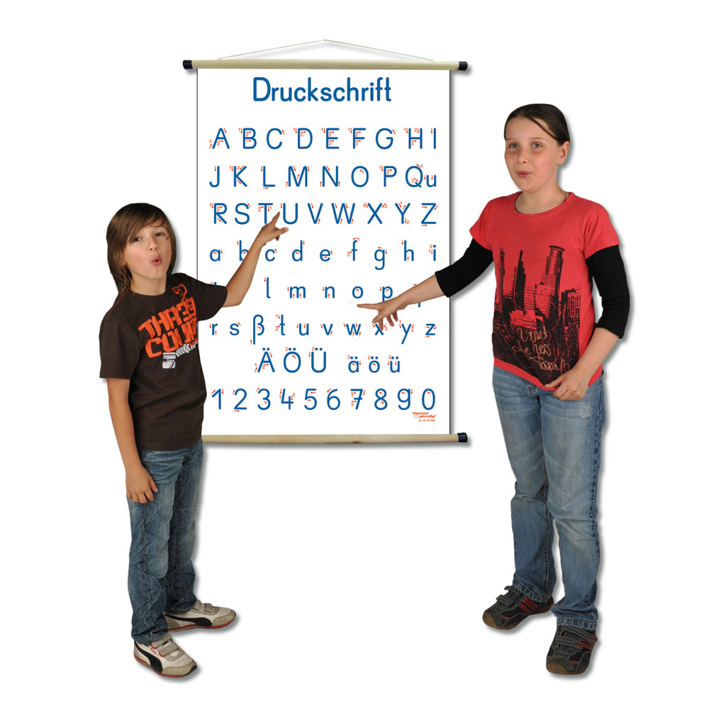 Schrifttafel – Druckschrift