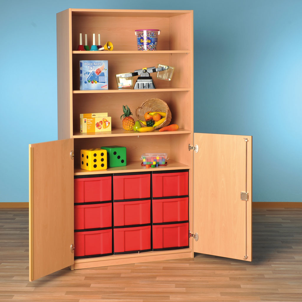 Modulus® Halbtüren-Schrank mit 2 Türen und 4 Ablageböden