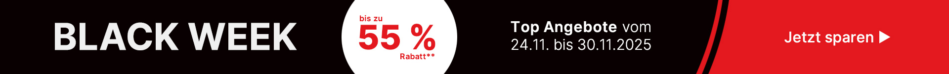 Banner zur Black Week 2025