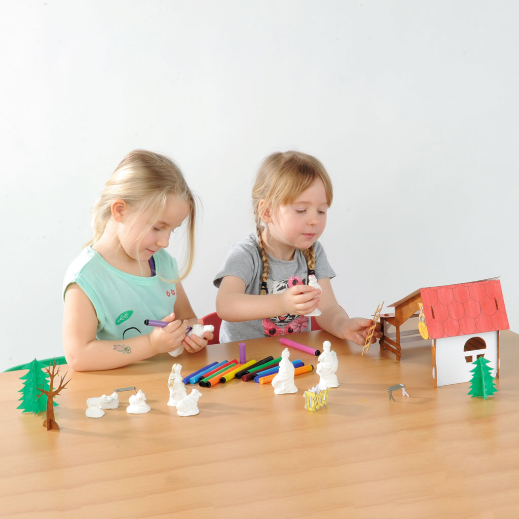 Figuren-Gußformen für Weihnachtskrippe