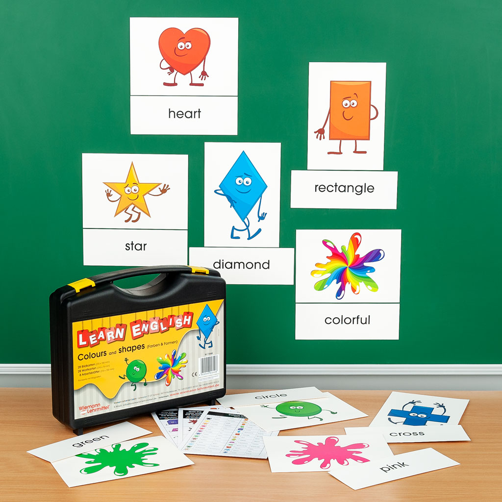 LEARN ENGLISH Colours and shapes – Farben und Formen-Bild Auf diesem Bild ist das Produkt mit der Art.Nr.: W-11644 zu sehen
