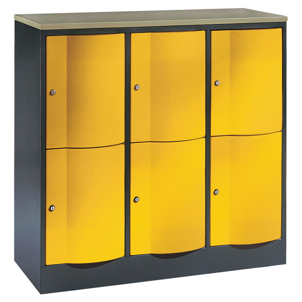 Großraum-Schließfachschrank, 3-reihig Großraum-Schließfachschrank, 3-reihig