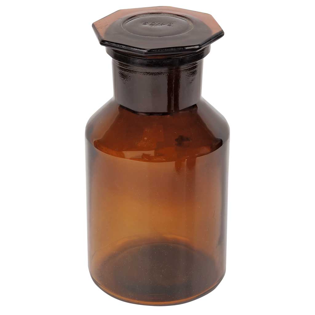 Steilbrustflaschen, Braunglas, Weithals