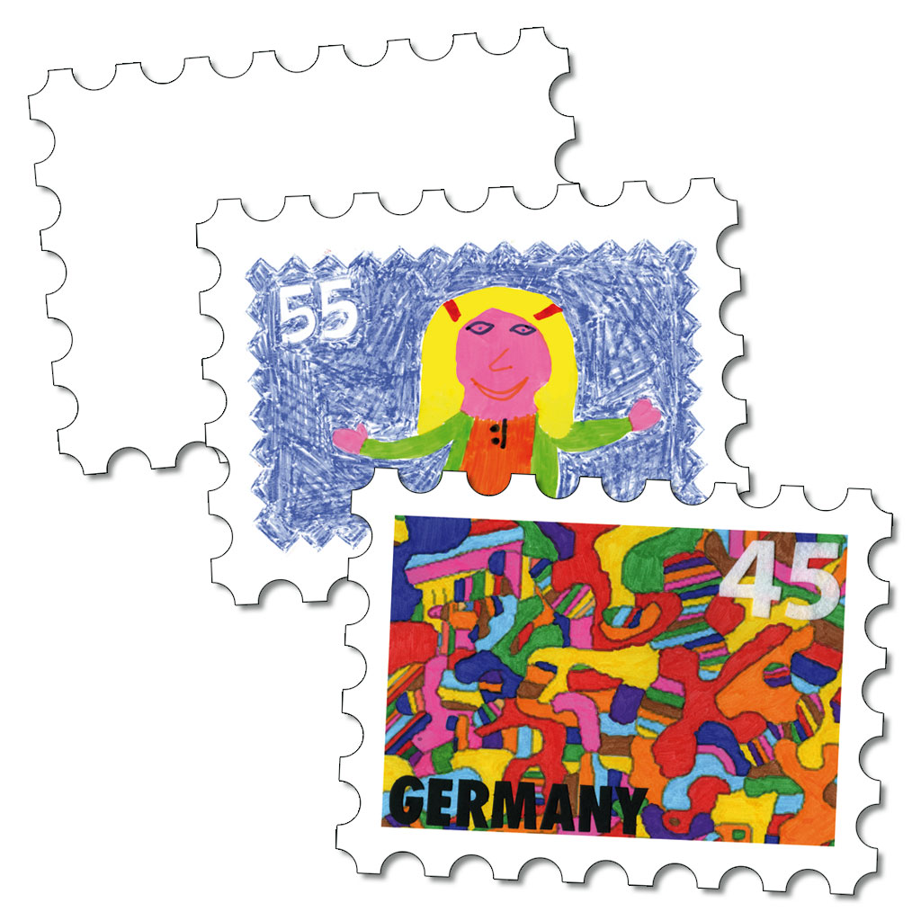 Blanko-Briefmarken