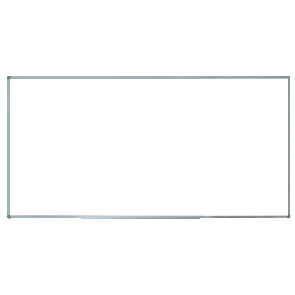 Whiteboard aus Stahlemaille mit Ablage