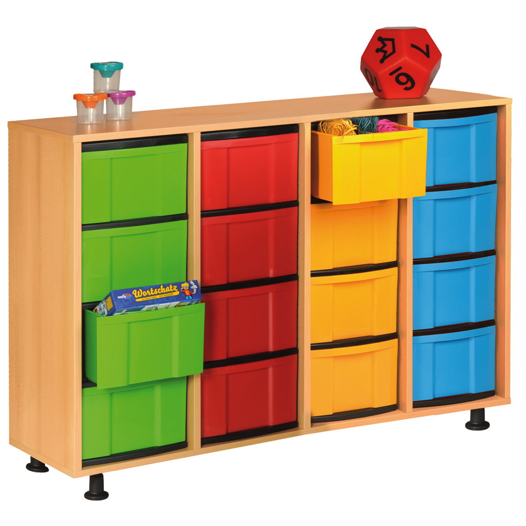 Modulus® Eigentumsschrank, 4-reihig, fahrbar oder feststehend