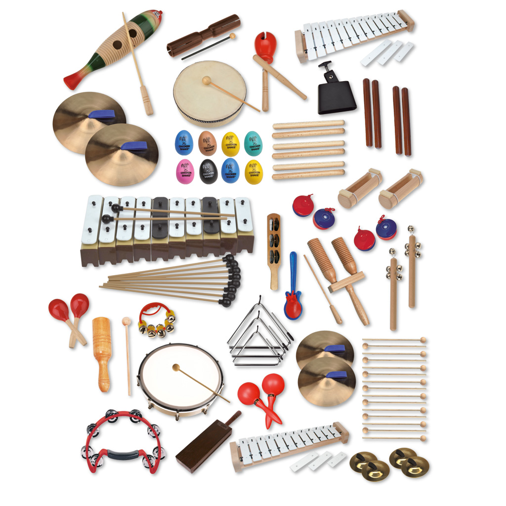 Musik Mobil - Box mit 58 Instrumenten und 15 Schlägeln