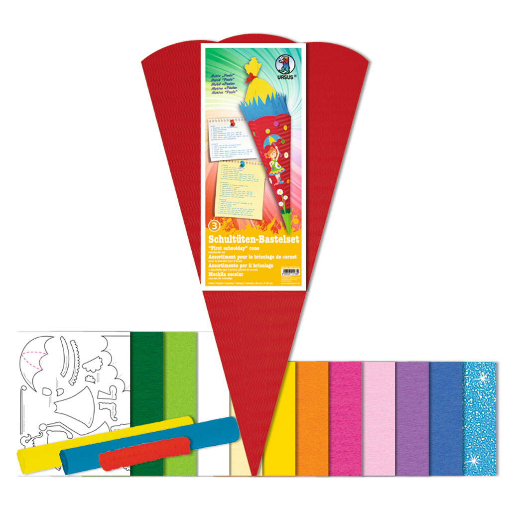 Schultüten-Bastelset - Motiv Paula