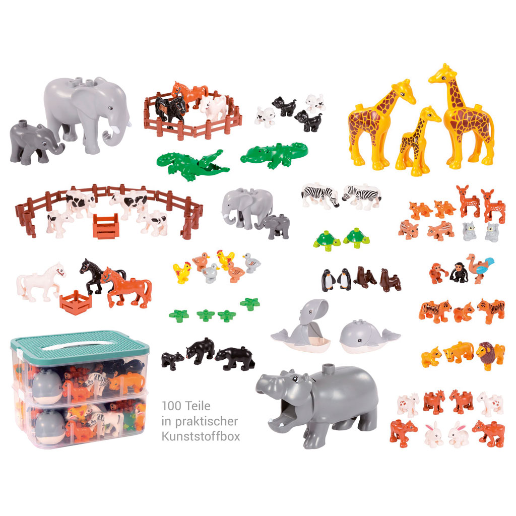 Klemmbaustein-Set Junior Tiere und Zäune