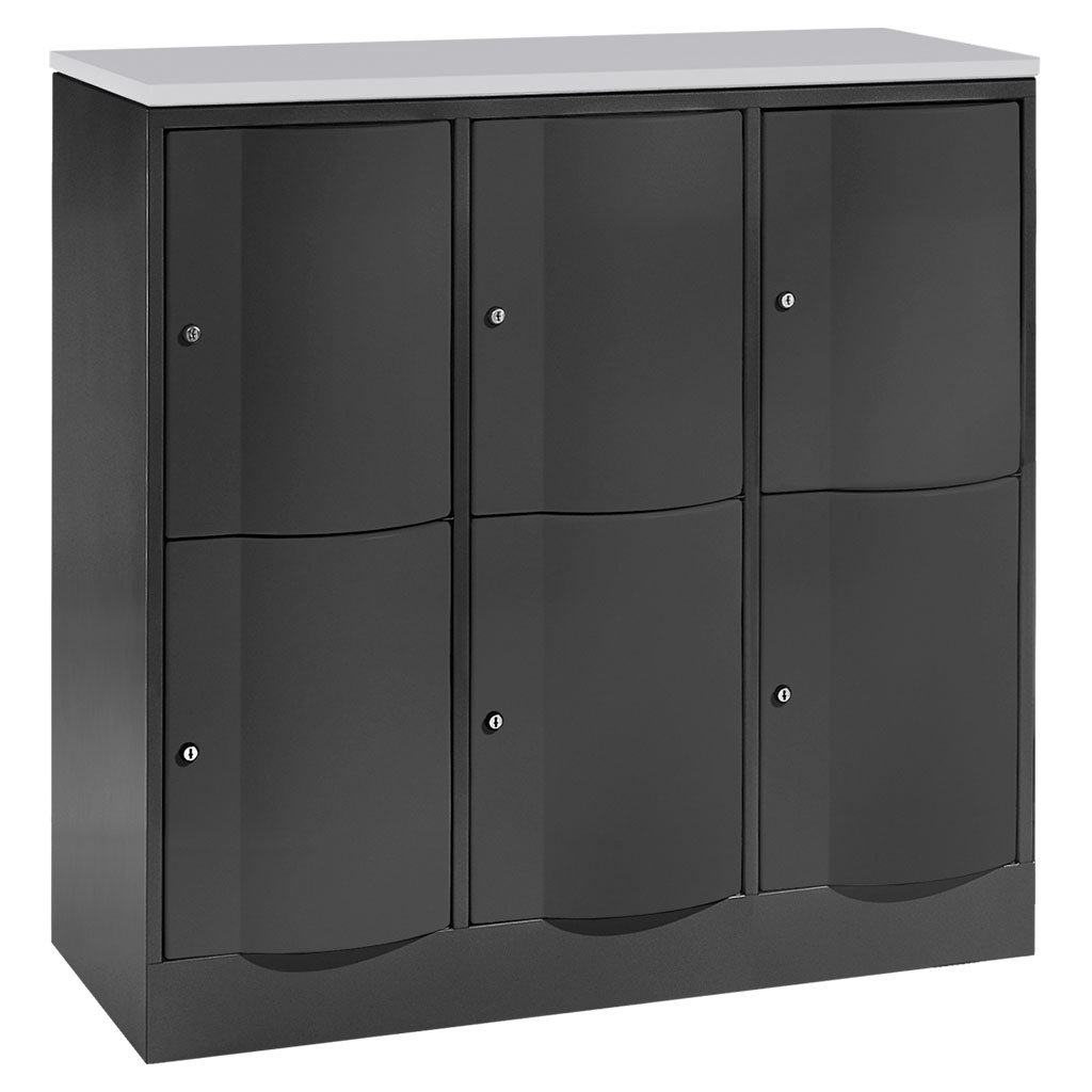 Großraum-Schließfachschrank, 3-reihig Großraum-Schließfachschrank, 3-reihig