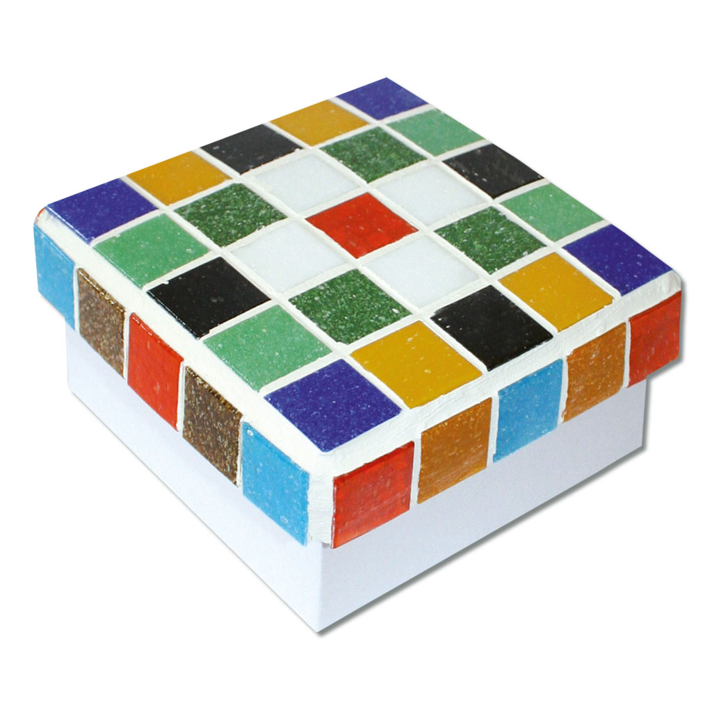 Mosaik-Glassteine in 10 Farben, 1 kg
