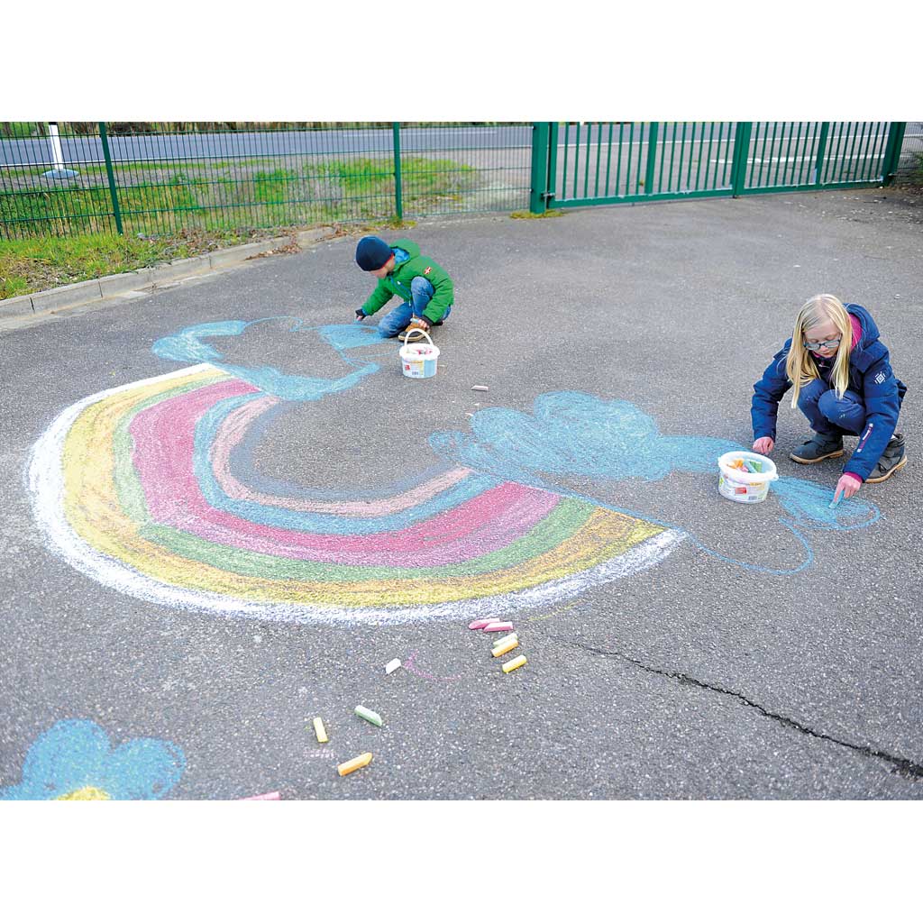 Flippi® Straßenmalkreide, 60 Stück in 9 Farben
