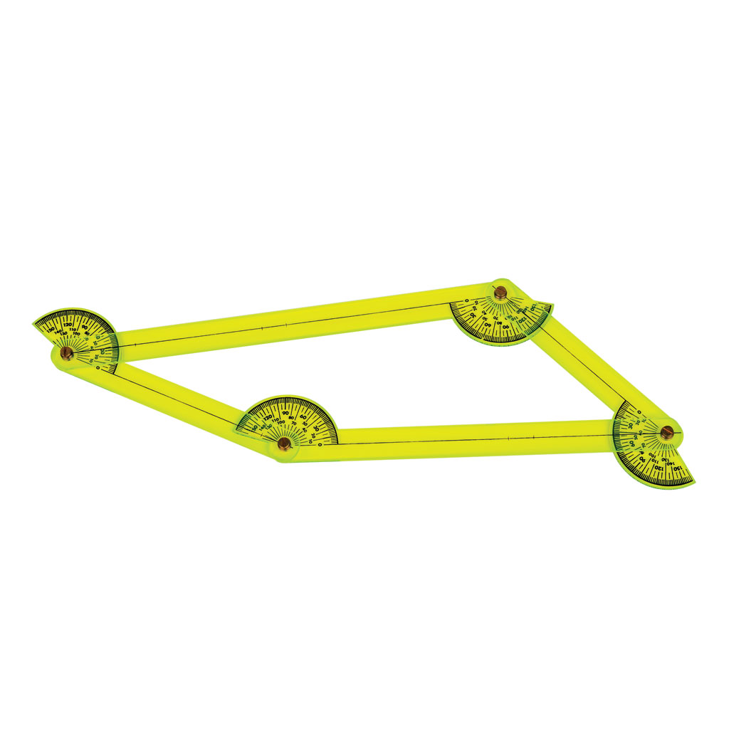 Overheadmodell Winkelsumme im Viereck