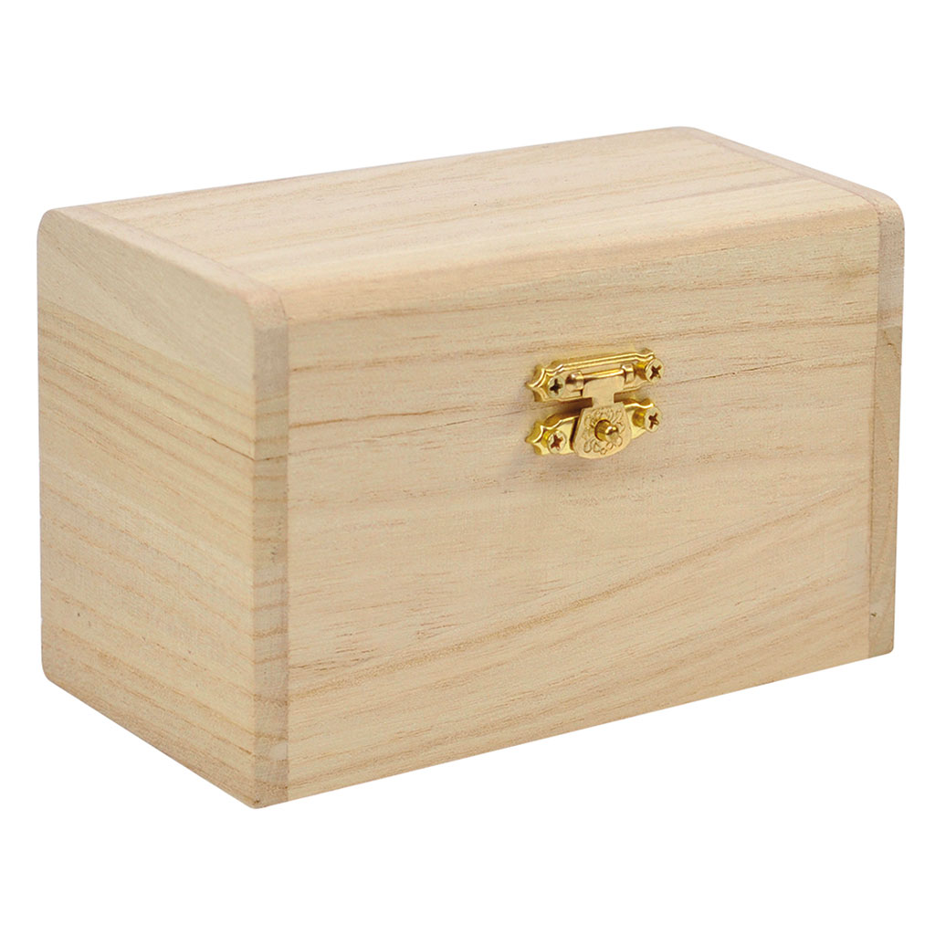 Schatzkistchen aus Holz, blanko