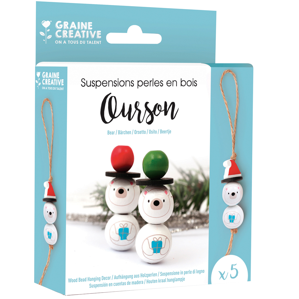 Set Holzperlen-Anhänger