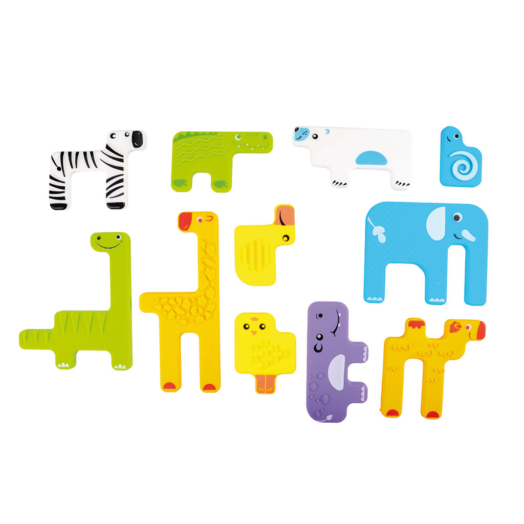 Sensorik Puzzle Tiere, 12er Set Sensorik Puzzle Tiere, 12er Set