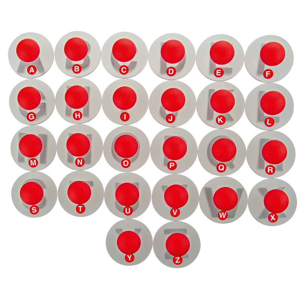 Riesen-Buchstabenstempel, Großbuchstaben, 26 Teile Riesen-Buchstabenstempel, Großbuchstaben, 26 Teile