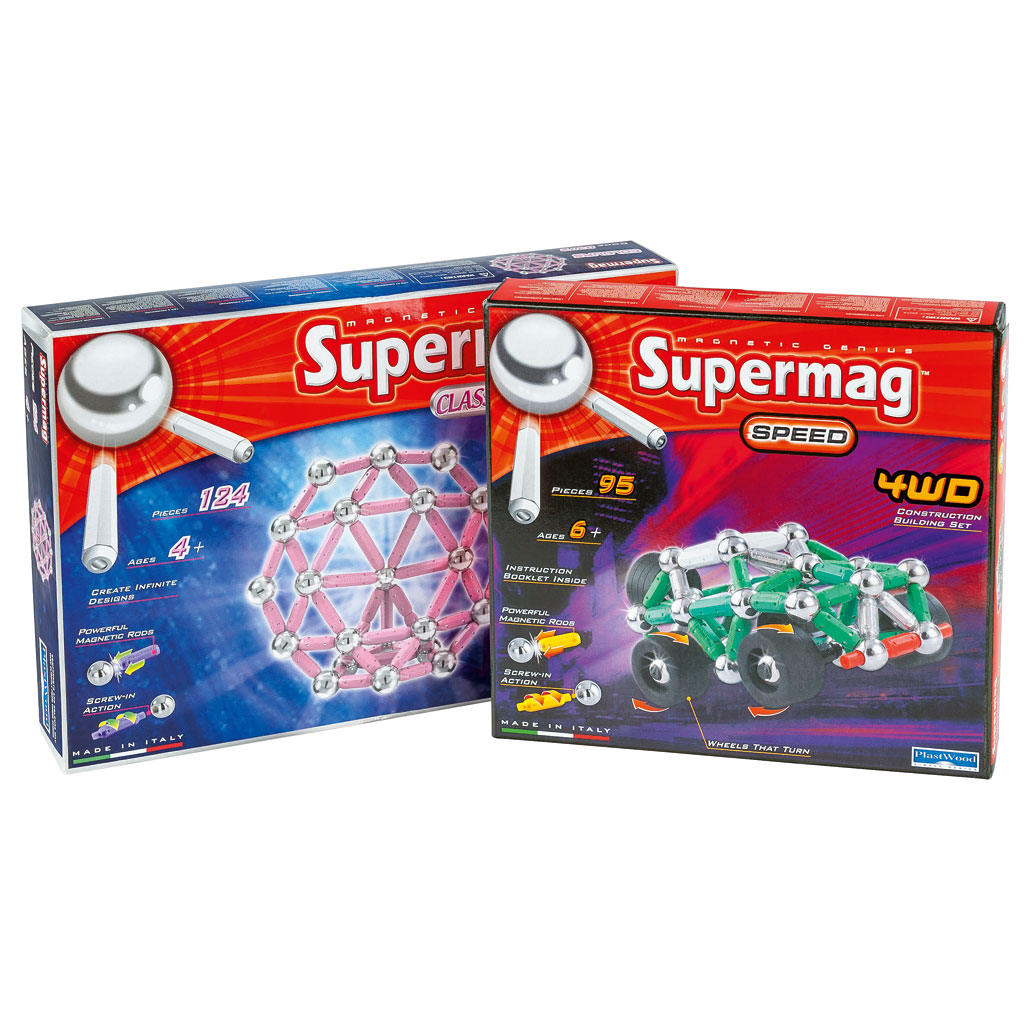 Supermag® Magnetbaukasten, 2er-Set