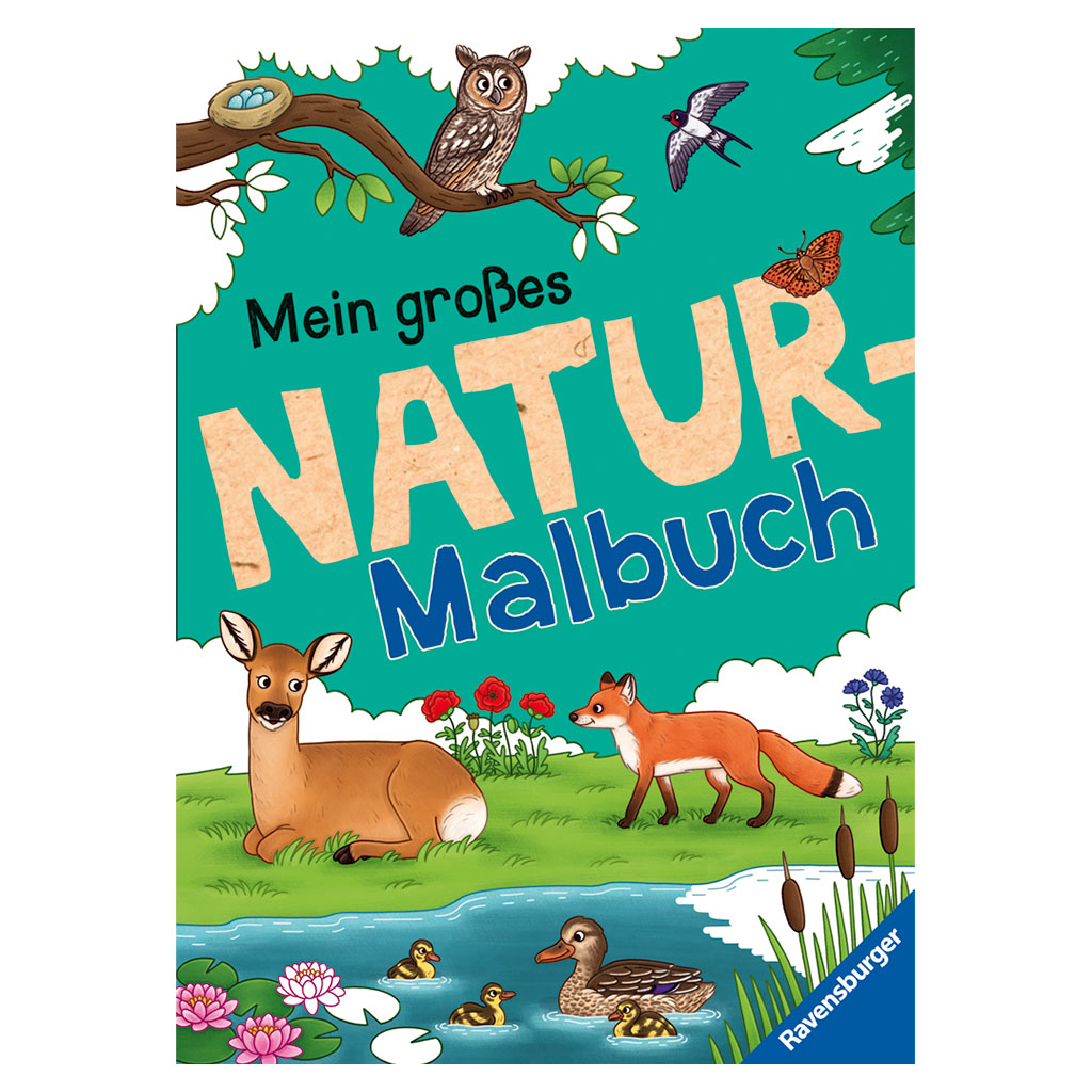 Ravensburger Mein großes Natur-Malbuch-Bild Auf diesem Bild ist das Produkt mit der Art.Nr.: W-83360 zu sehen