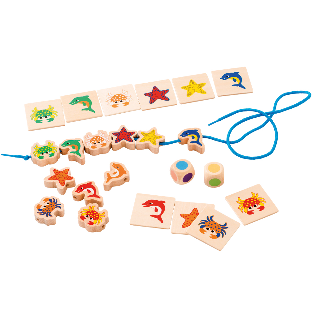 Toys for Life® Lace the sea animals - Holzfädelspiel Toys for Life® Lace the sea animals - Holzfädelspiel