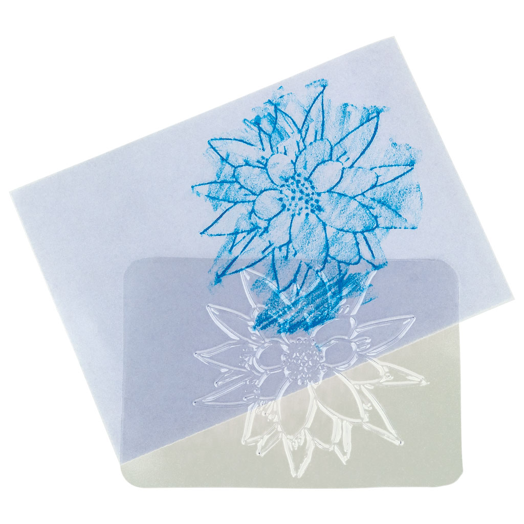 Rubbelplatten Blumen, 16 Stück