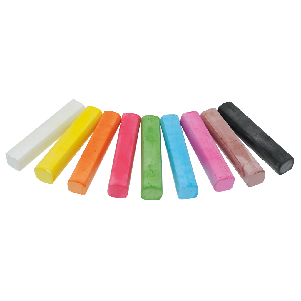 Flippi® Straßenmalkreide, 9 Stück in 9 Farben