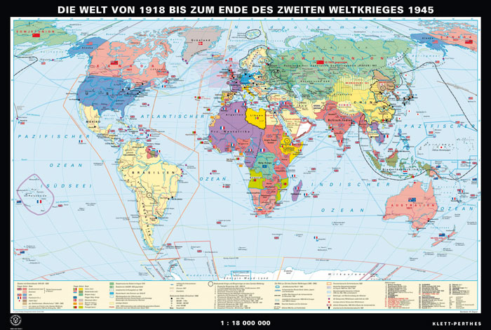 Die Welt von 1918 bis zum Ende des 2. Weltkriegs, 1945