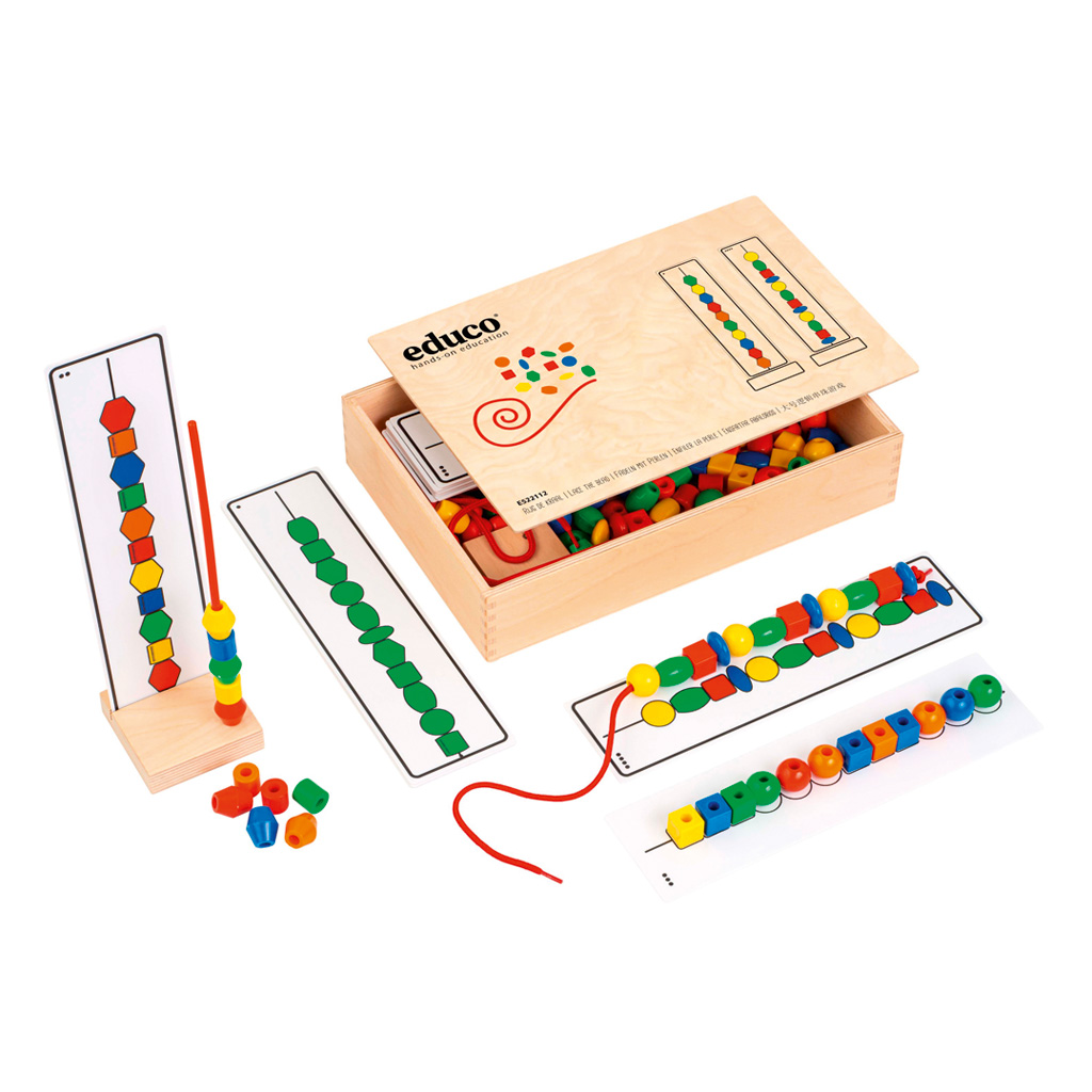 Educo® Fädeln mit Perlen -Bild Auf diesem Bild ist das Produkt mit der Art.Nr.: W-83474 zu sehen