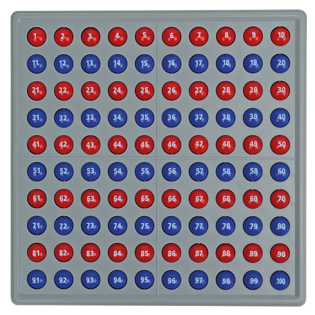 Schubi Abaco 100 mit Zahlen - rot/blau Schubi Abaco 100 mit Zahlen - rot/blau