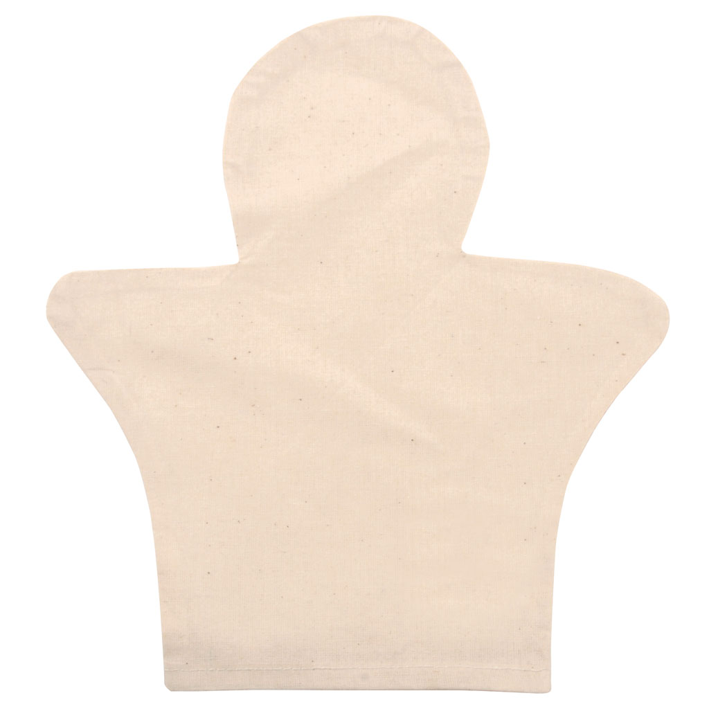 Blanko-Handpuppen aus Baumwolle, 12 Stück