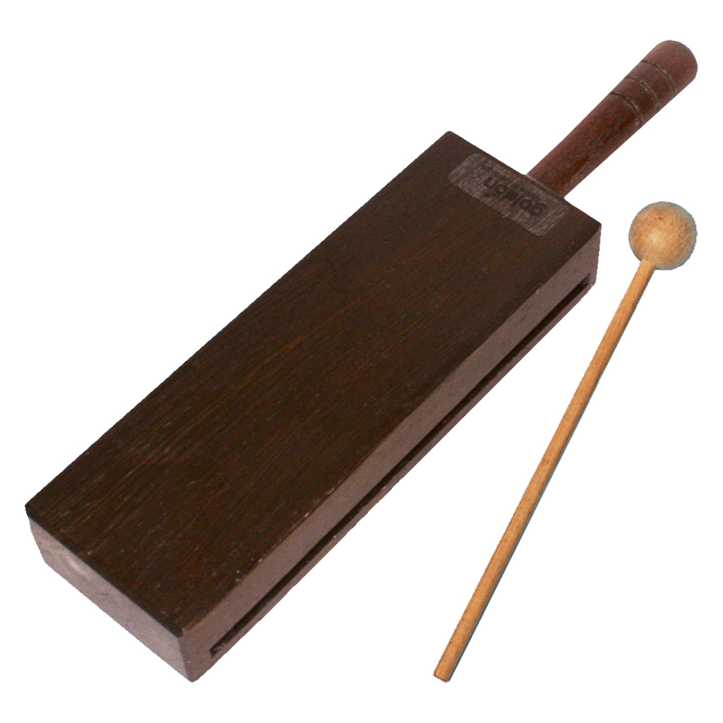 Goldon Holzblock-Trommel aus Palisander, inkl. Kugelschlägel