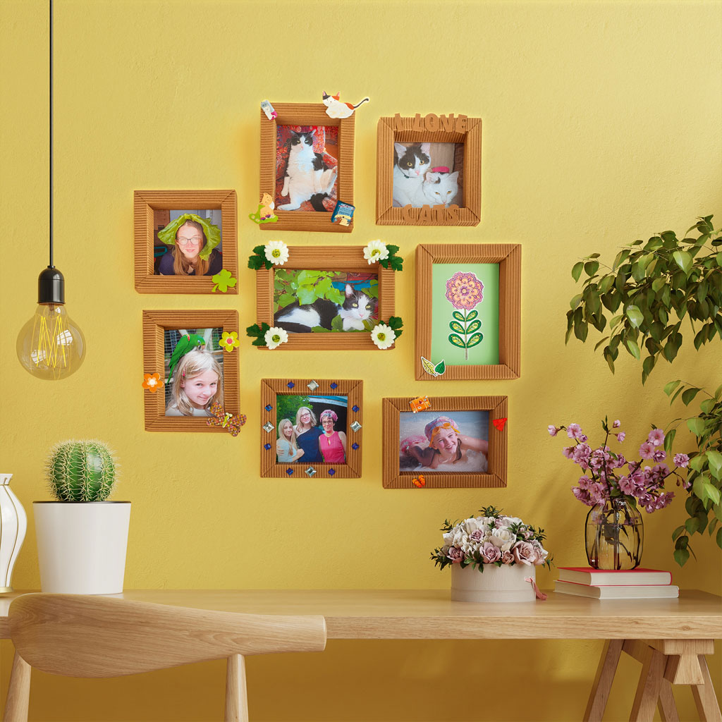 Bilderrahmen-Bastelset aus Wellpappe, 30 Stück