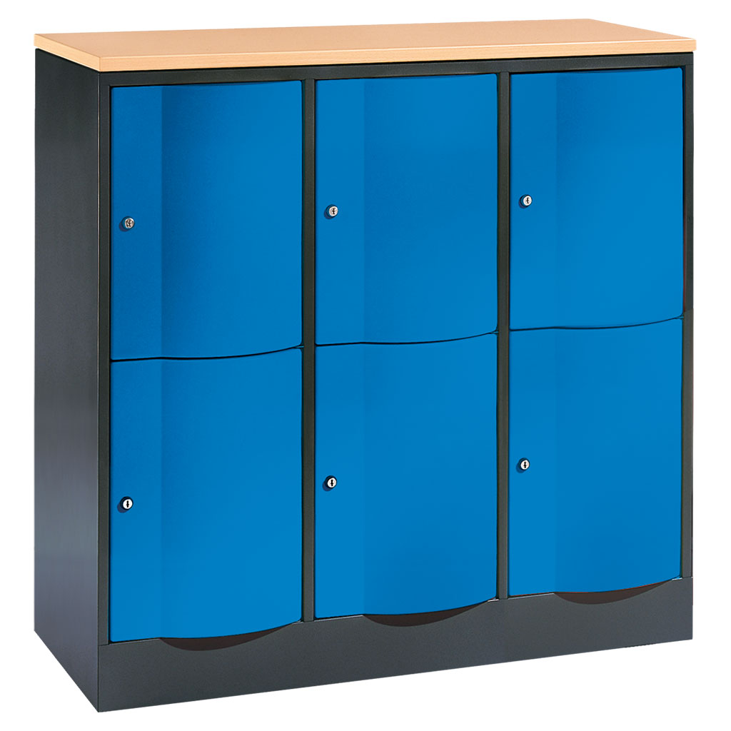 Großraum-Schließfachschrank, 3-reihig Großraum-Schließfachschrank, 3-reihig