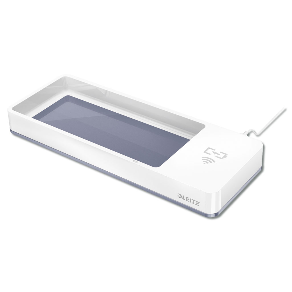 Stifteschale mit Induktionsladegerät, grau