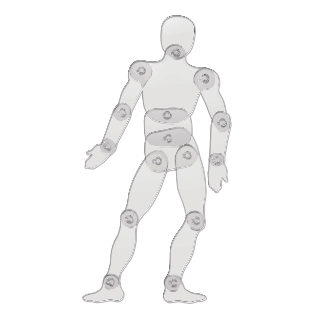 Große Menschenschablone-Bild Auf diesem Bild ist das Produkt mit der Art.Nr.: W-93578 zu sehen