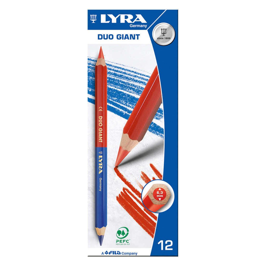 Zweifarbstift in Rot & Blau