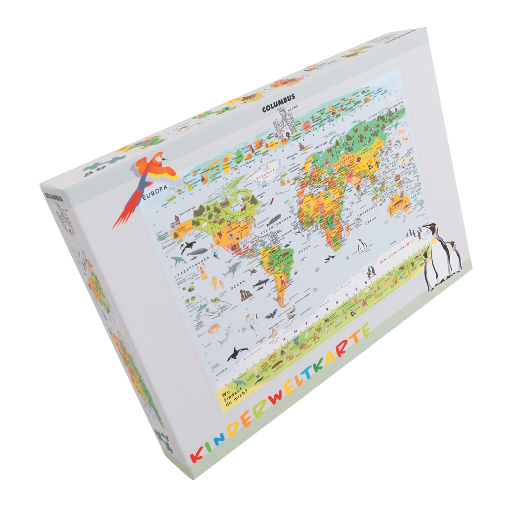 Kinderweltkarte als Puzzle, 48 Teile