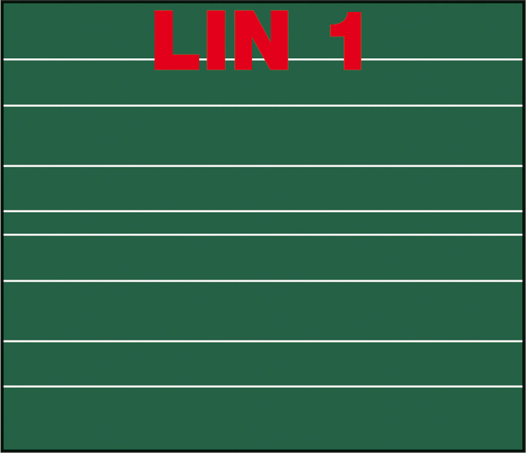 Pylonen-Klappschiebetafel, Grün
