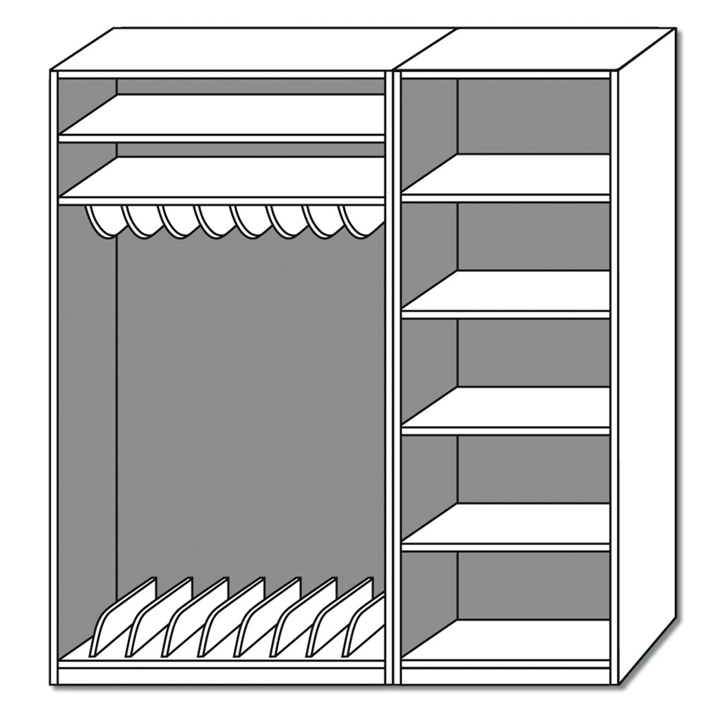 Liegepolsterschrank "Venus"