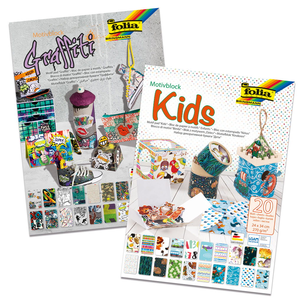Folia® Motivkarton Kids und Graffiti-Bild Auf diesem Bild ist das Produkt mit der Art.Nr.: M-93115 zu sehen