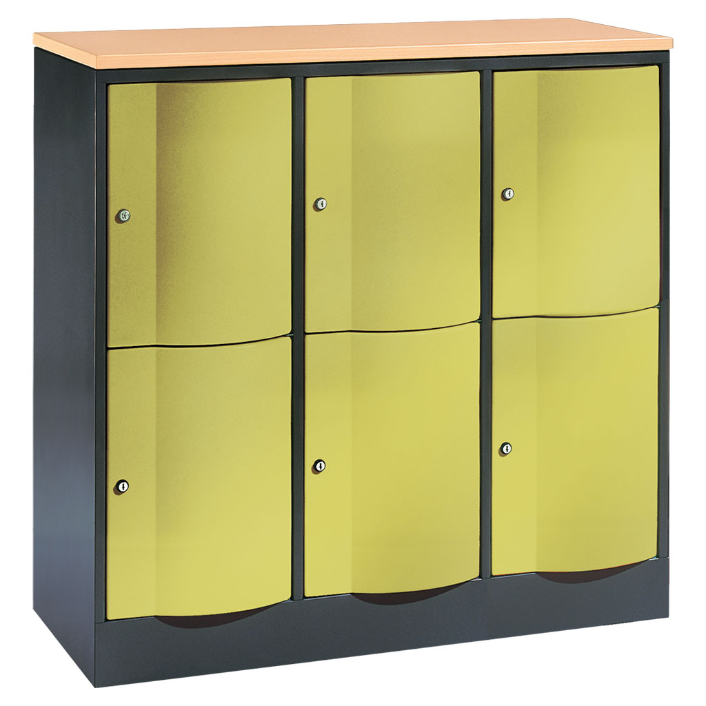 Großraum-Schließfachschrank, 3-reihig Großraum-Schließfachschrank, 3-reihig