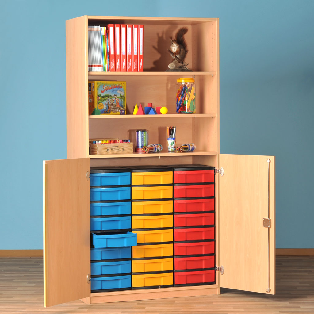 Modulus® Halbtüren-Schrank mit 2 Türen und 3 Ablageböden