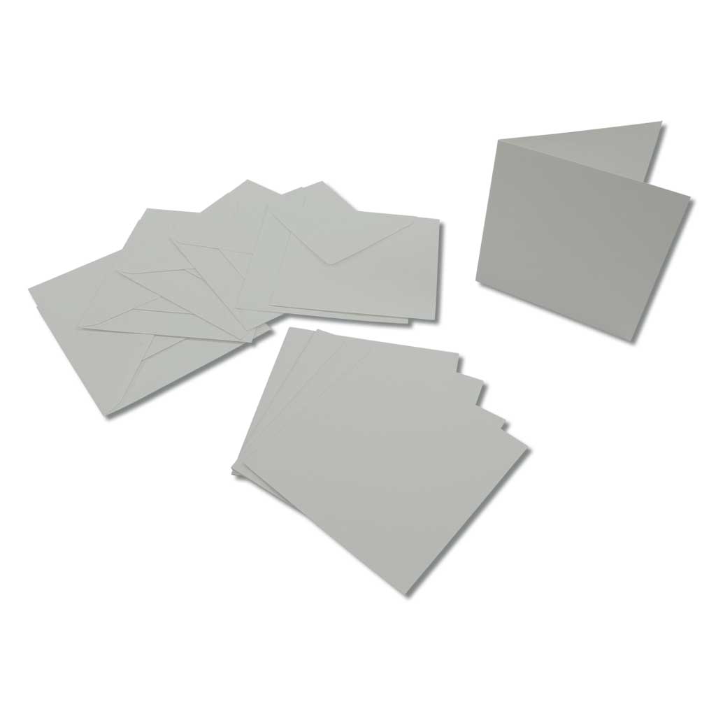 Passepartout-Karten, quadratische Stanzung, 5 Stück